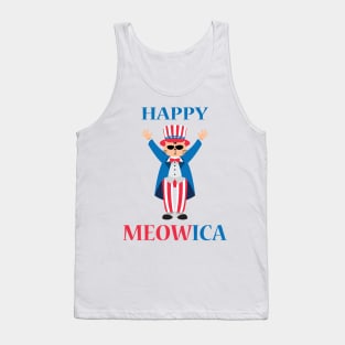 Happy Meowica, Fourth of July Tank Top